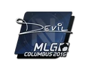 Sticker | DEVIL | MLG Columbus 2016 cs go skin