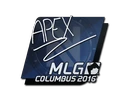 Sticker | apEX | MLG Columbus 2016 cs go skin