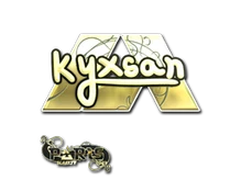 Sticker Slab | kyxsan (Gold) | Paris 2023 cs go skin