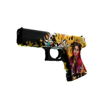 50/50 Glock-18 Case - open on Bloodycase