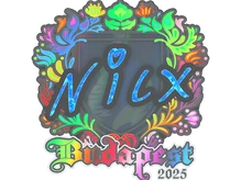 Sticker Slab | nicx (Holo) | Budapest 2025 cs go skin