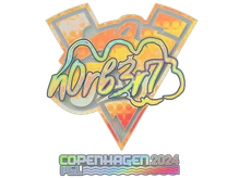 Sticker Slab | n0rb3r7 (Holo) | Copenhagen 2024 cs go skin