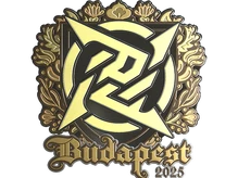 Sticker Slab | Ninjas in Pyjamas (Gold) | Budapest 2025 cs go skin