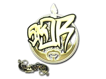 Sticker Slab | sk0R (Gold) | Paris 2023 cs go skin