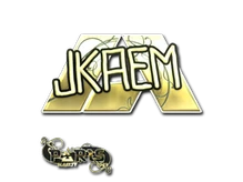 Sticker Slab | jkaem (Gold) | Paris 2023 cs go skin