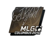 Sticker Slab | GeT_RiGhT | MLG Columbus 2016 cs go skin