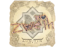 Sticker Slab | zweih | Austin 2025 cs go skin