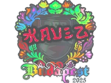 Sticker Slab | kauez (Holo) | Budapest 2025 cs go skin